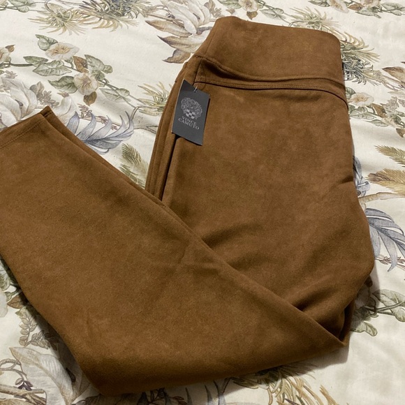 SUEDE LOOK JEGGINGS STRAIGHT LEG BY VINCE CAMUTO  NWT Size M - Picture 1 of 7